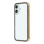 For iPhone 17 Full Body Case Magnetic Tempered Glass Double-Sided Phone Case