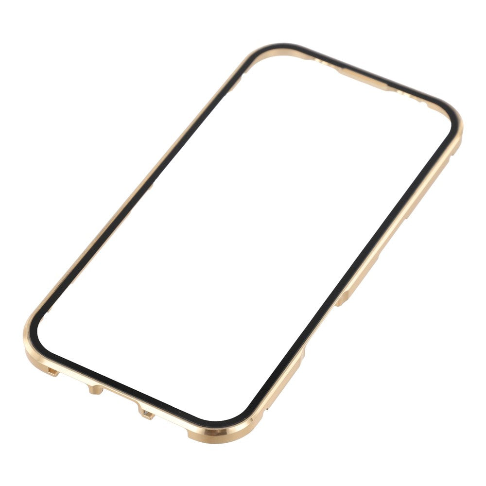 For iPhone 17 Full Body Case Magnetic Tempered Glass Double-Sided Phone Case