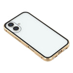For iPhone 17 Full Body Case Magnetic Tempered Glass Double-Sided Phone Case