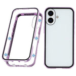 For iPhone 17 Full Body Case Magnetic Tempered Glass Double-Sided Phone Case