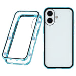 For iPhone 17 Full Body Case Magnetic Tempered Glass Double-Sided Phone Case