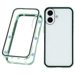 For iPhone 17 Full Body Case Magnetic Tempered Glass Double-Sided Phone Case
