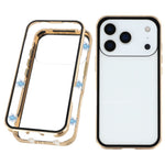 For iPhone 17 Pro Full Body Case Magnetic Tempered Glass Double-Sided Phone Case