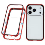 For iPhone 17 Pro Full Body Case Magnetic Tempered Glass Double-Sided Phone Case