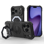 For iPhone 18 Pro Max / 17 Pro Max Case Compatible with MagSafe PC + TPU Kickstand Phone Cover with Lanyard