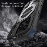 For iPhone 18 Pro Max / 17 Pro Max Case Compatible with MagSafe PC + TPU Kickstand Phone Cover with Lanyard
