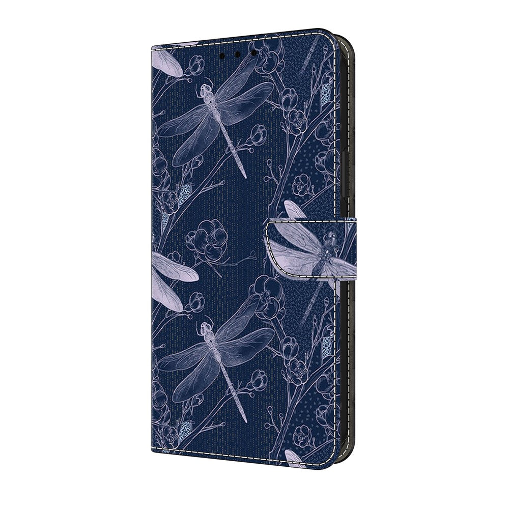 For iPhone 17e / 16e Wallet Case Pattern Printing PU Leather Flip Stand Phone Cover