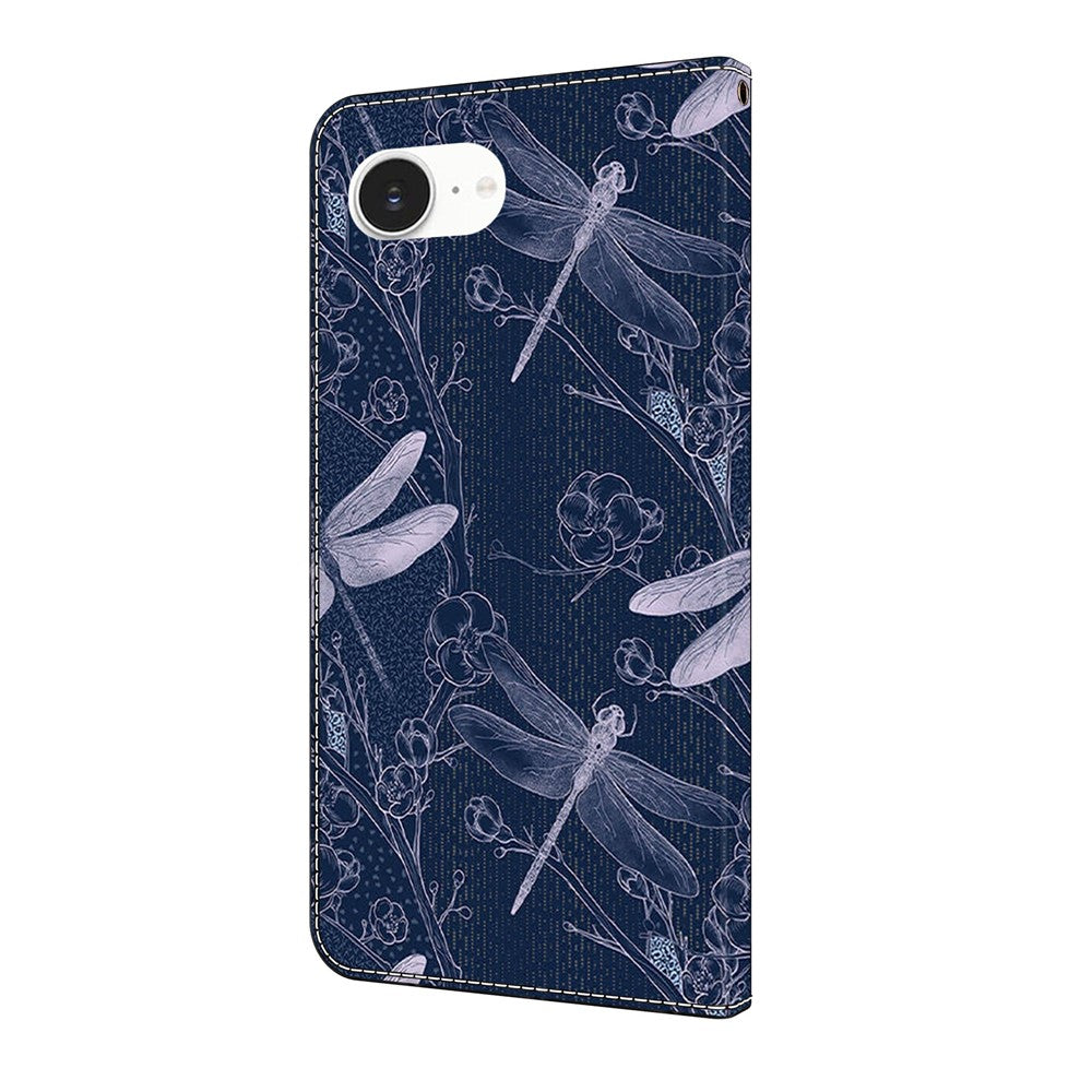 For iPhone 17e / 16e Wallet Case Pattern Printing PU Leather Flip Stand Phone Cover