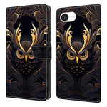 For iPhone 17e / 16e Wallet Case Pattern Printing PU Leather Flip Stand Phone Cover