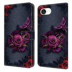 For iPhone 17e / 16e Wallet Case Pattern Printing PU Leather Flip Stand Phone Cover