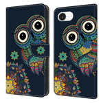 For iPhone 17e / 16e Wallet Case Pattern Printing PU Leather Flip Stand Phone Cover