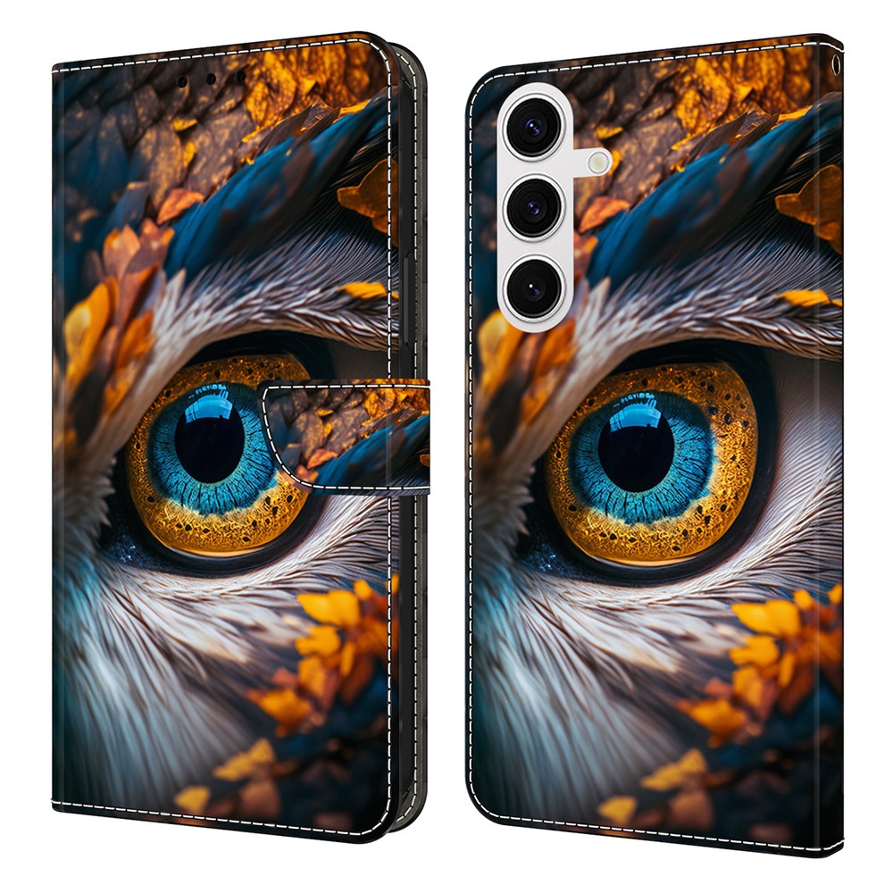 For Samsung Galaxy S25 FE Wallet Case Pattern Printing PU Leather Flip Stand Phone Cover