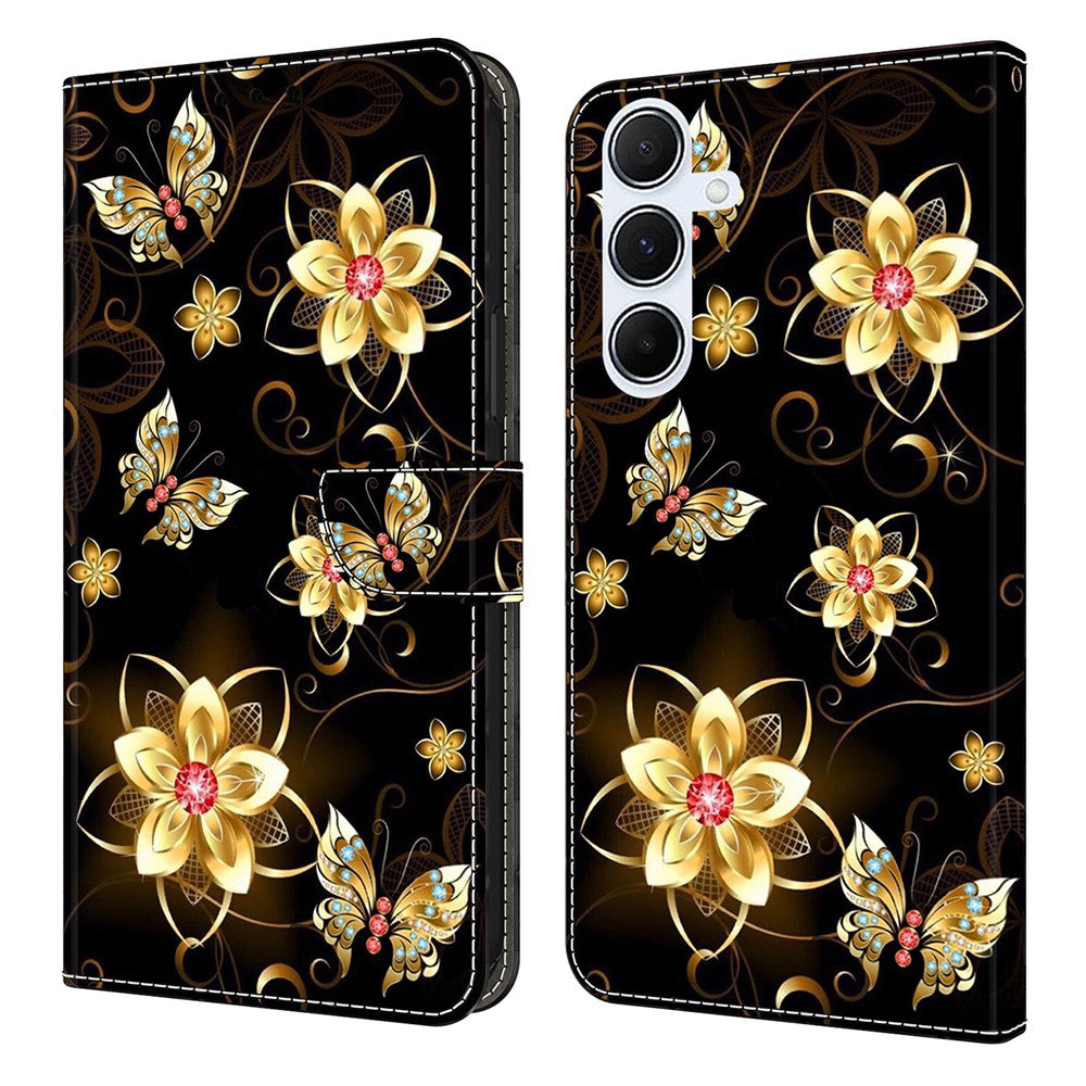Til Samsung Galaxy A18 5G / A17 5G / A17 4G / A26 5G Pung Etui Mønsterprint PU Læder Flip Stand Telefoncover