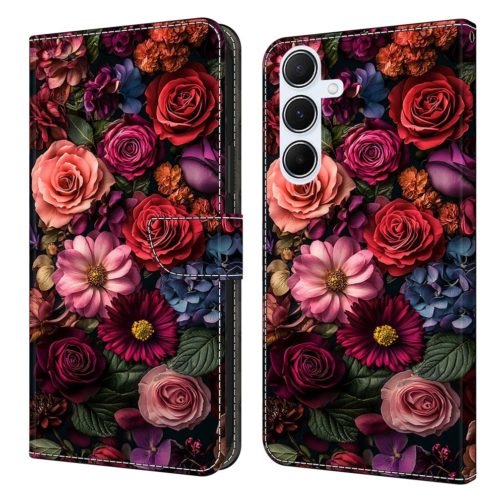 Til Samsung Galaxy A18 5G / A17 5G / A17 4G / A26 5G Pung Etui Mønsterprint PU Læder Flip Stand Telefoncover
