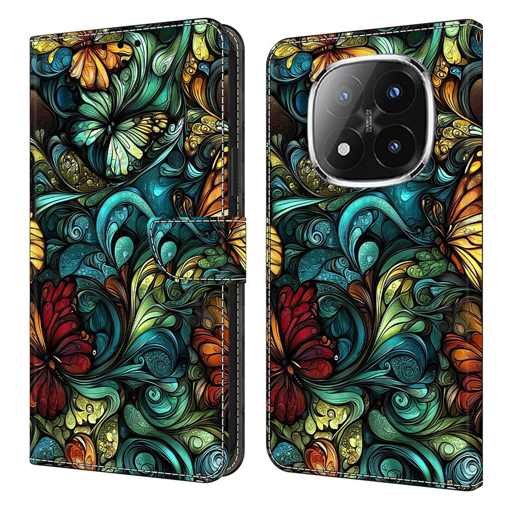 For Xiaomi Redmi Note 14 Pro+ 5G Wallet Case Pattern Printing PU Leather Flip Stand Phone Cover
