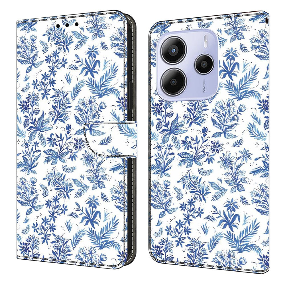 For Xiaomi Redmi Note 14 4G (164.84mm) Wallet Case Pattern Printing PU Leather Flip Stand Phone Cover