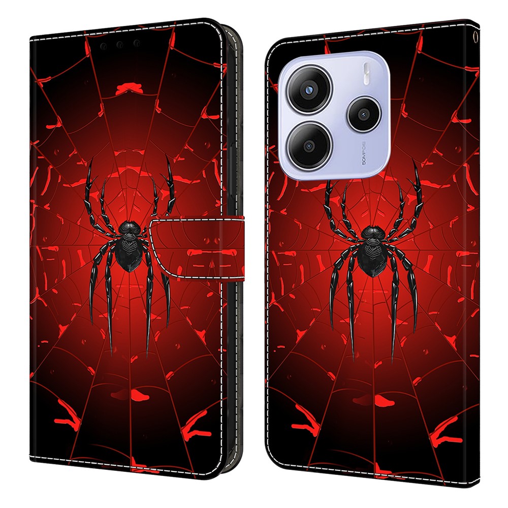 For Xiaomi Redmi Note 14 4G (164.84mm) Wallet Case Pattern Printing PU Leather Flip Stand Phone Cover