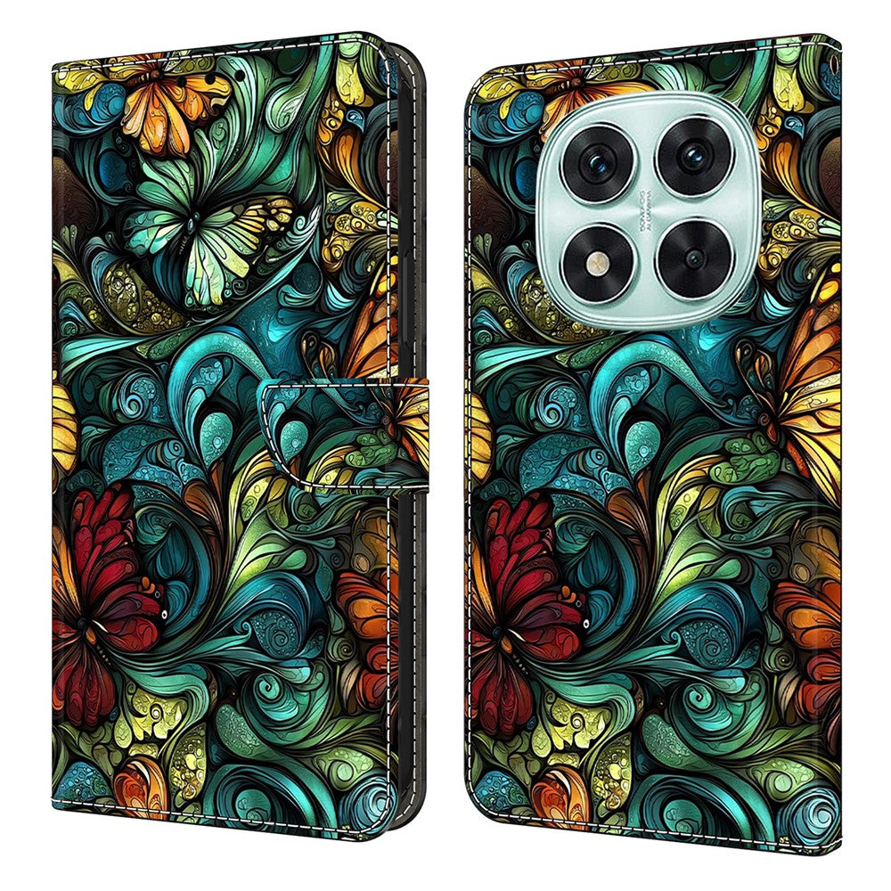 For Xiaomi Redmi Note 14 Pro 4G Wallet Case Pattern Printing PU Leather Flip Stand Phone Cover