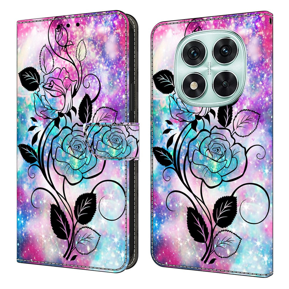 For Xiaomi Redmi Note 14 Pro 4G Wallet Case Pattern Printing PU Leather Flip Stand Phone Cover