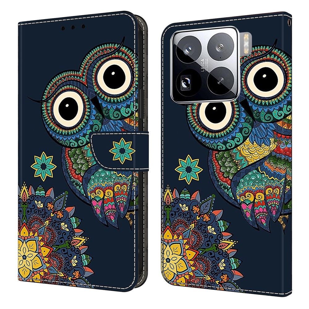 For Xiaomi 15 Pro Wallet Case Pattern Printing PU Leather Flip Stand Phone Cover