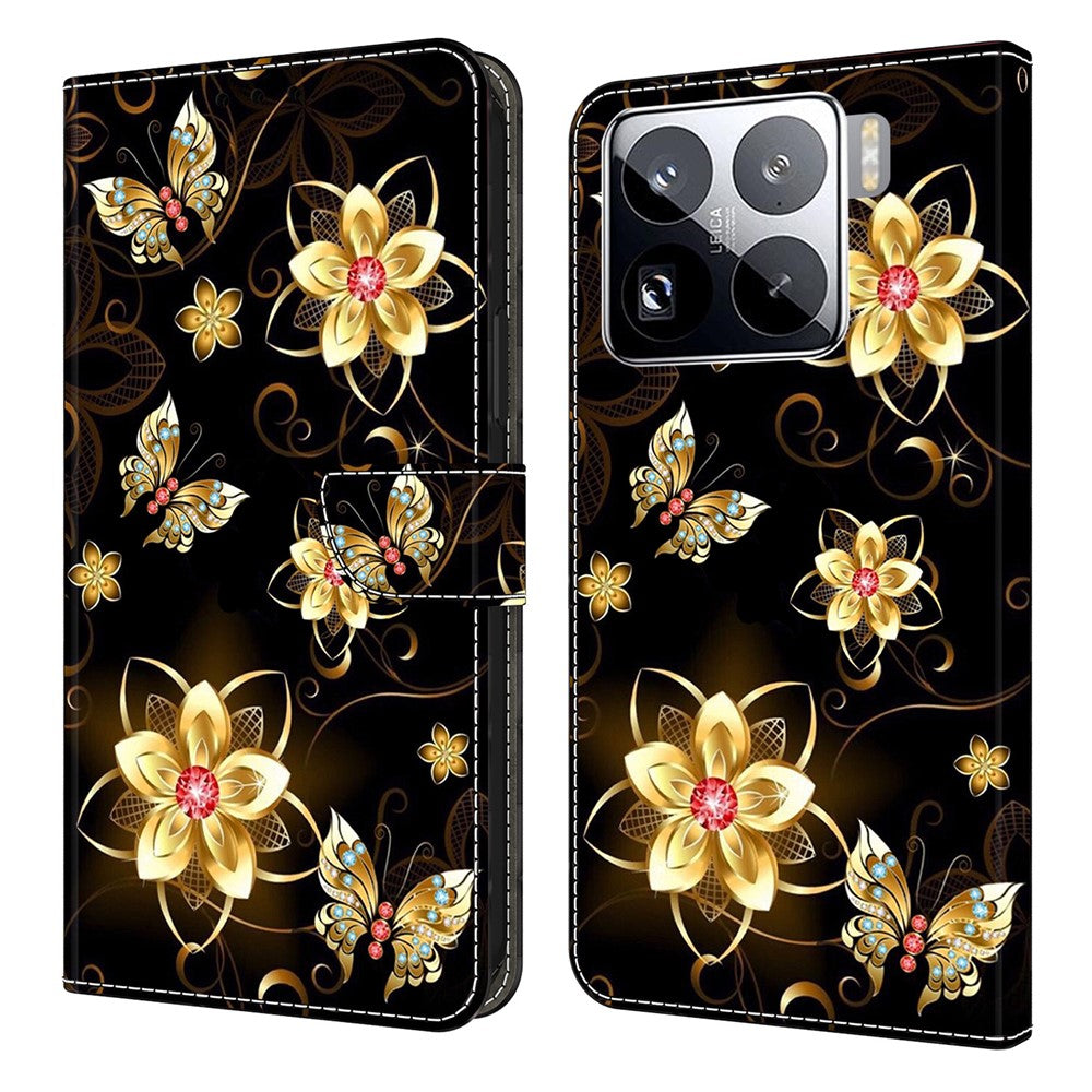For Xiaomi 15 Pro Wallet Case Pattern Printing PU Leather Flip Stand Phone Cover