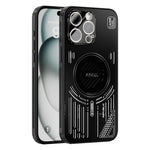 ABEEL Magnetiskt Skal För iPhone 15 Pro Max Aluminiumlegering + PC + TPU Ihåligt Värmeavledande mobilskal