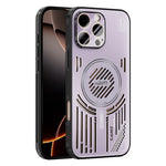 ABEEL Magnetiskt Skal För iPhone 16 Pro Max Aluminiumlegering + PC + TPU Ihåligt Värmeavledande mobilskal