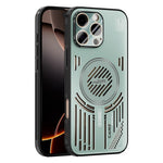 ABEEL Magnetiskt Skal För iPhone 16 Pro Aluminiumlegering + PC + TPU Ihåligt Värmeavledande mobilskal