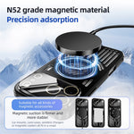 ABEEL Til iPhone 17 Pro Magnetisk Cover Aluminiumlegering + PC + TPU Hul Varmeafledning Telefoncover
