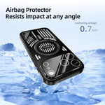 ABEEL Til iPhone 17 Pro Magnetisk Cover Aluminiumlegering + PC + TPU Hul Varmeafledning Telefoncover