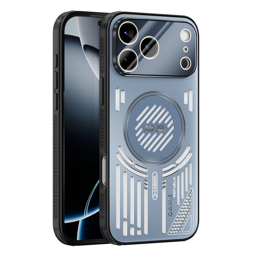 ABEEL Til iPhone 17 Pro Magnetisk Cover Aluminiumlegering + PC + TPU Hul Varmeafledning Telefoncover