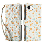 Til iPhone 17e / 16e Wallet Case Rhombisk blomsterdesign Flipcover i læder med rem