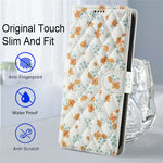 Til iPhone 17e / 16e Wallet Case Rhombisk blomsterdesign Flipcover i læder med rem