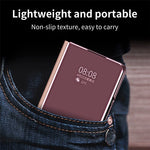 For Samsung Galaxy Z Fold7 5G Case Electroplating View Window Stand Leather Phone Cover