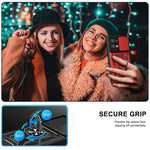 For Oppo Reno8 5G (Global Version) Ring Kickstand PC+TPU Hybrid Cover Slide Lid Camera Protection Drop-proof Phone Case