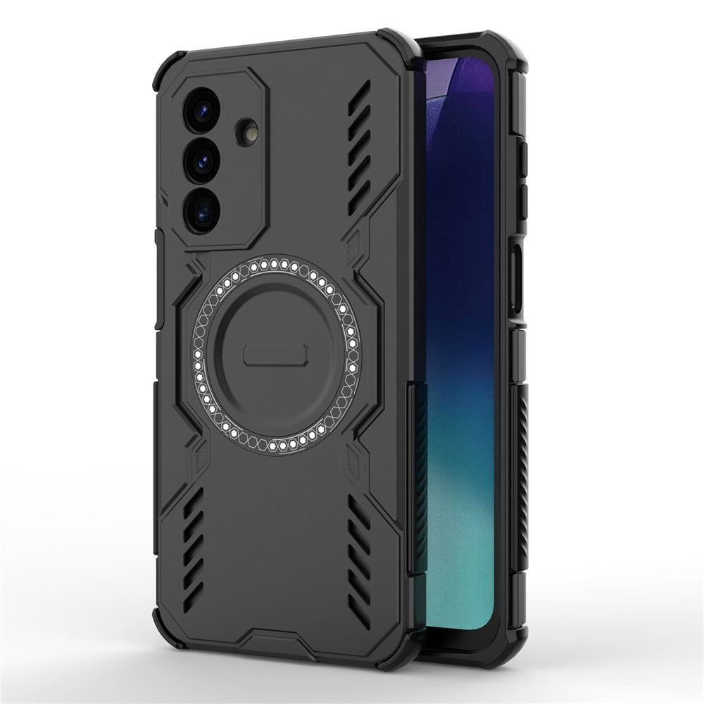 Samsung Galaxy A18 5G / A18 4G / A17 5G / A17 4G Magnetiskt Skal Butterfly Armor Hollow Värmeavledande PC + TPU mobilskal