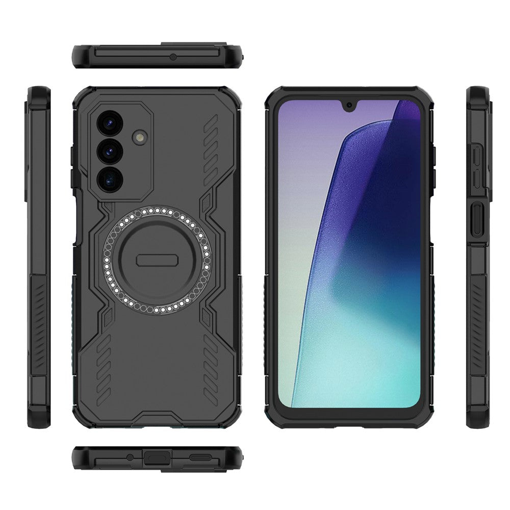 Samsung Galaxy A18 5G / A18 4G / A17 5G / A17 4G Magnetiskt Skal Butterfly Armor Hollow Värmeavledande PC + TPU mobilskal