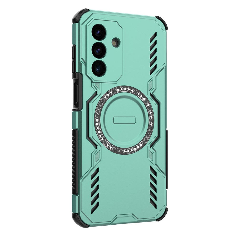 Samsung Galaxy A18 5G / A18 4G / A17 5G / A17 4G Magnetiskt Skal Butterfly Armor Hollow Värmeavledande PC + TPU mobilskal