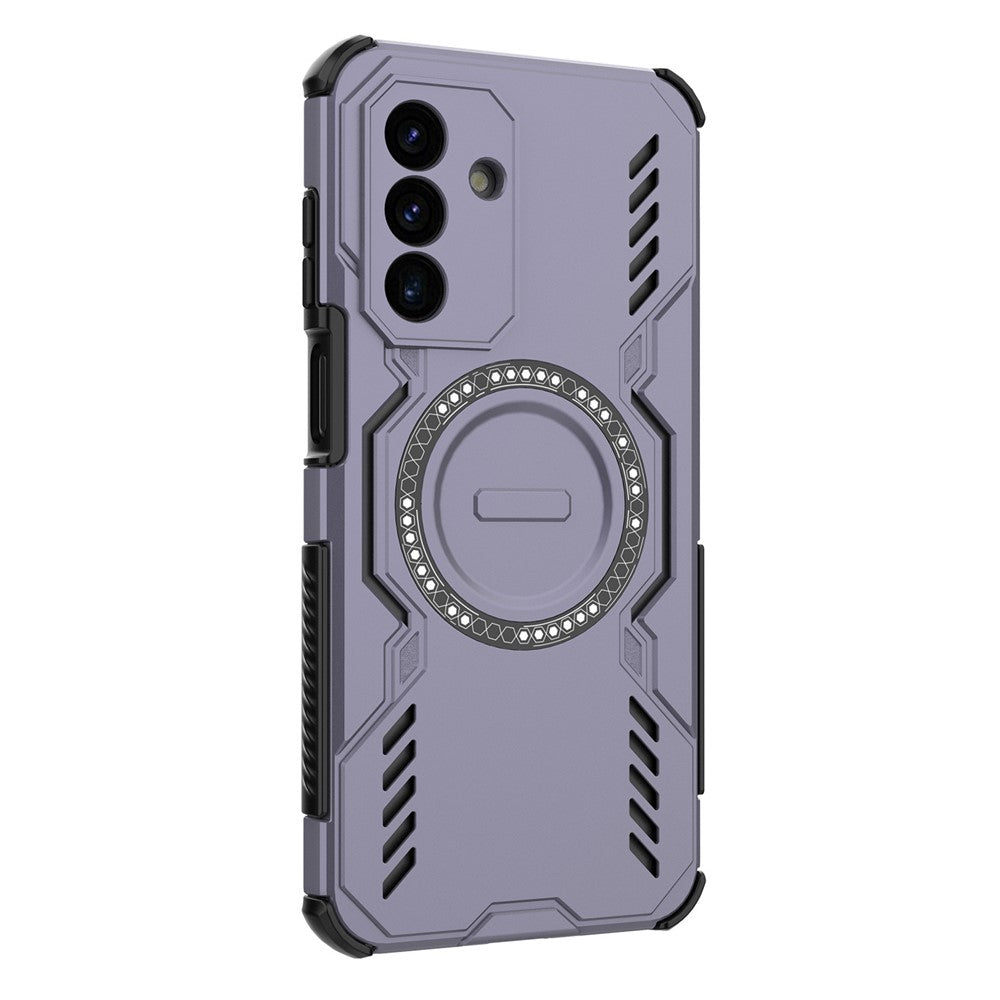 Samsung Galaxy A18 5G / A18 4G / A17 5G / A17 4G Magnetiskt Skal Butterfly Armor Hollow Värmeavledande PC + TPU mobilskal