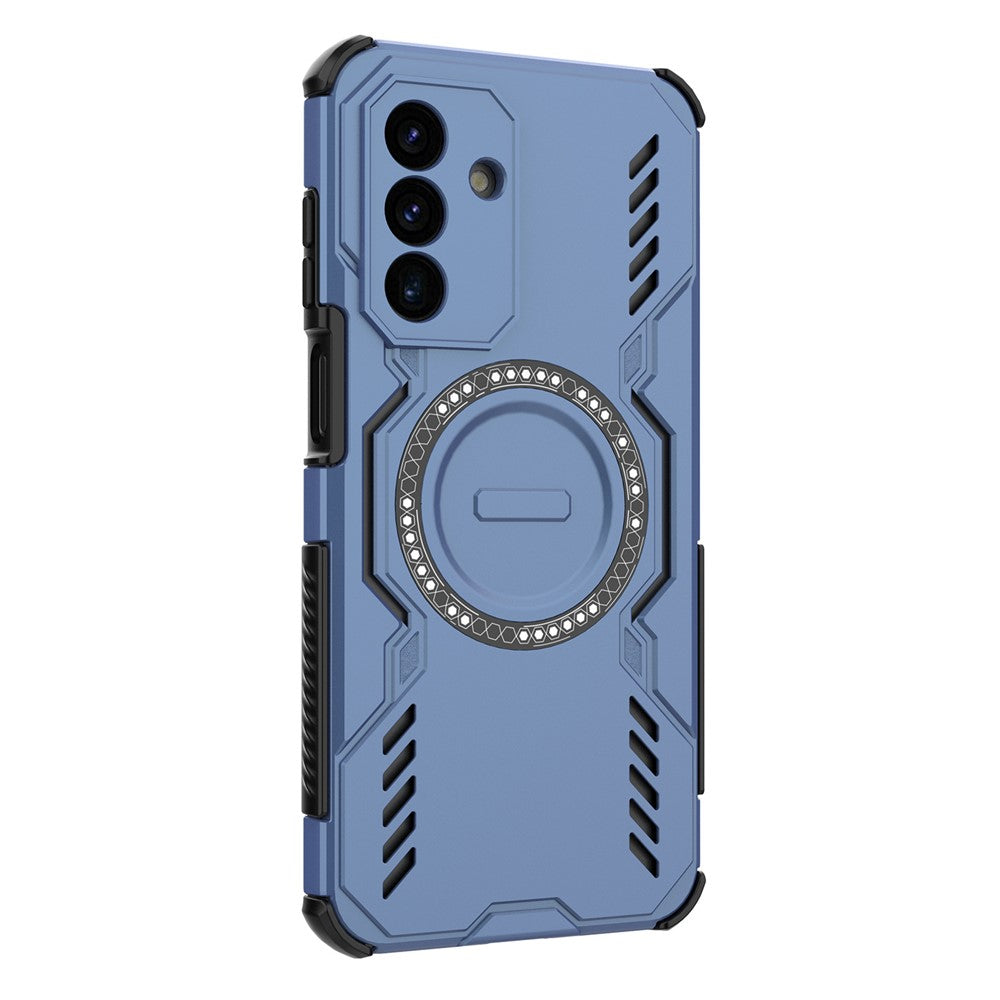 Samsung Galaxy A18 5G / A18 4G / A17 5G / A17 4G Magnetiskt Skal Butterfly Armor Hollow Värmeavledande PC + TPU mobilskal