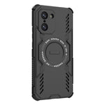 For OnePlus Nord CE5 5G / Ace 5 Racing 5G Magnetic Case Butterfly Armor Hollow Heat Dissipation PC + TPU Phone Cover