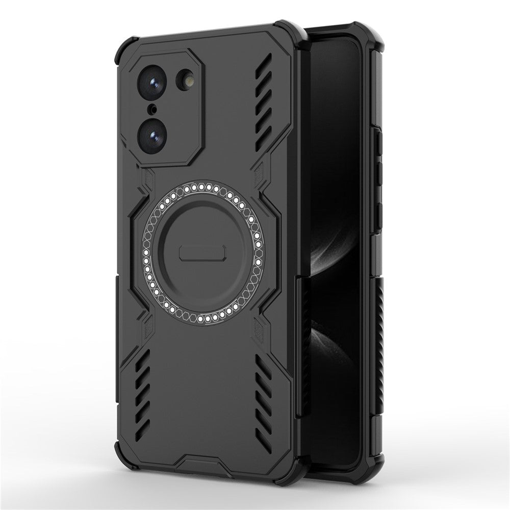 For OnePlus Nord CE5 5G / Ace 5 Racing 5G Magnetic Case Butterfly Armor Hollow Heat Dissipation PC + TPU Phone Cover