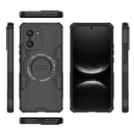 For OnePlus Nord CE5 5G / Ace 5 Racing 5G Magnetic Case Butterfly Armor Hollow Heat Dissipation PC + TPU Phone Cover
