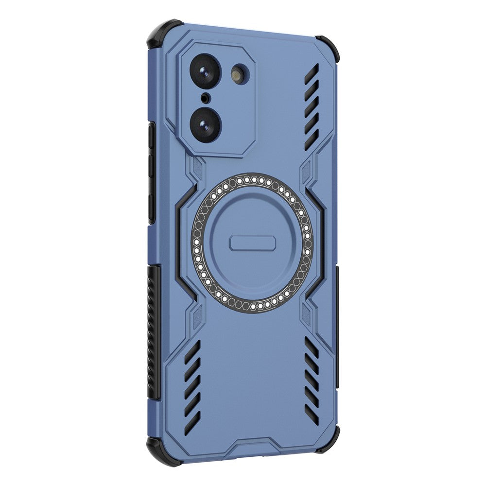For OnePlus Nord CE5 5G / Ace 5 Racing 5G Magnetic Case Butterfly Armor Hollow Heat Dissipation PC + TPU Phone Cover