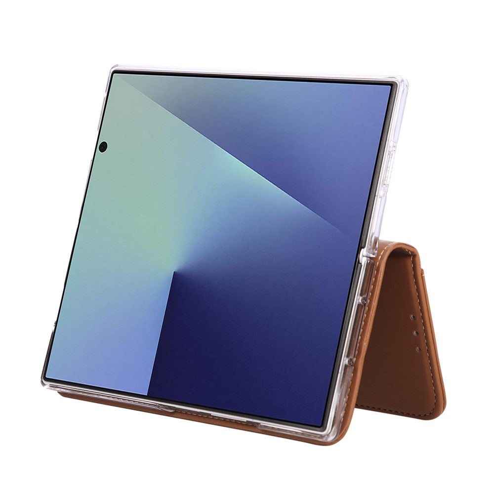 ABEEL For Samsung Galaxy Z Fold7 5G Phone Case RFID Blocking Leather Flip Cover