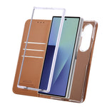 ABEEL For Samsung Galaxy Z Fold7 5G Phone Case RFID Blocking Leather Flip Cover