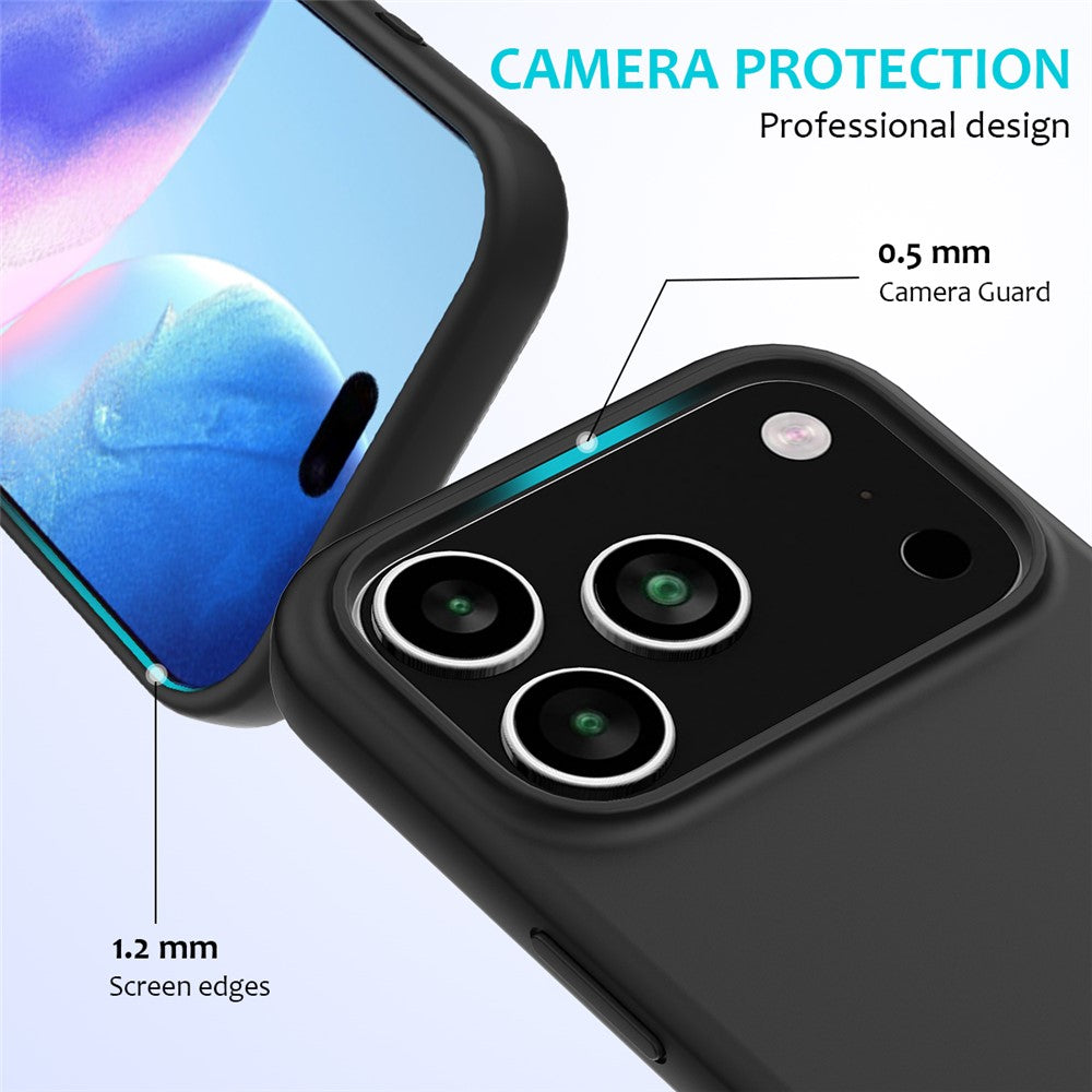 For iPhone 18 Pro / 17 Pro Case Drop Proof Liquid Silicone Soft Lining Back Phone Cover