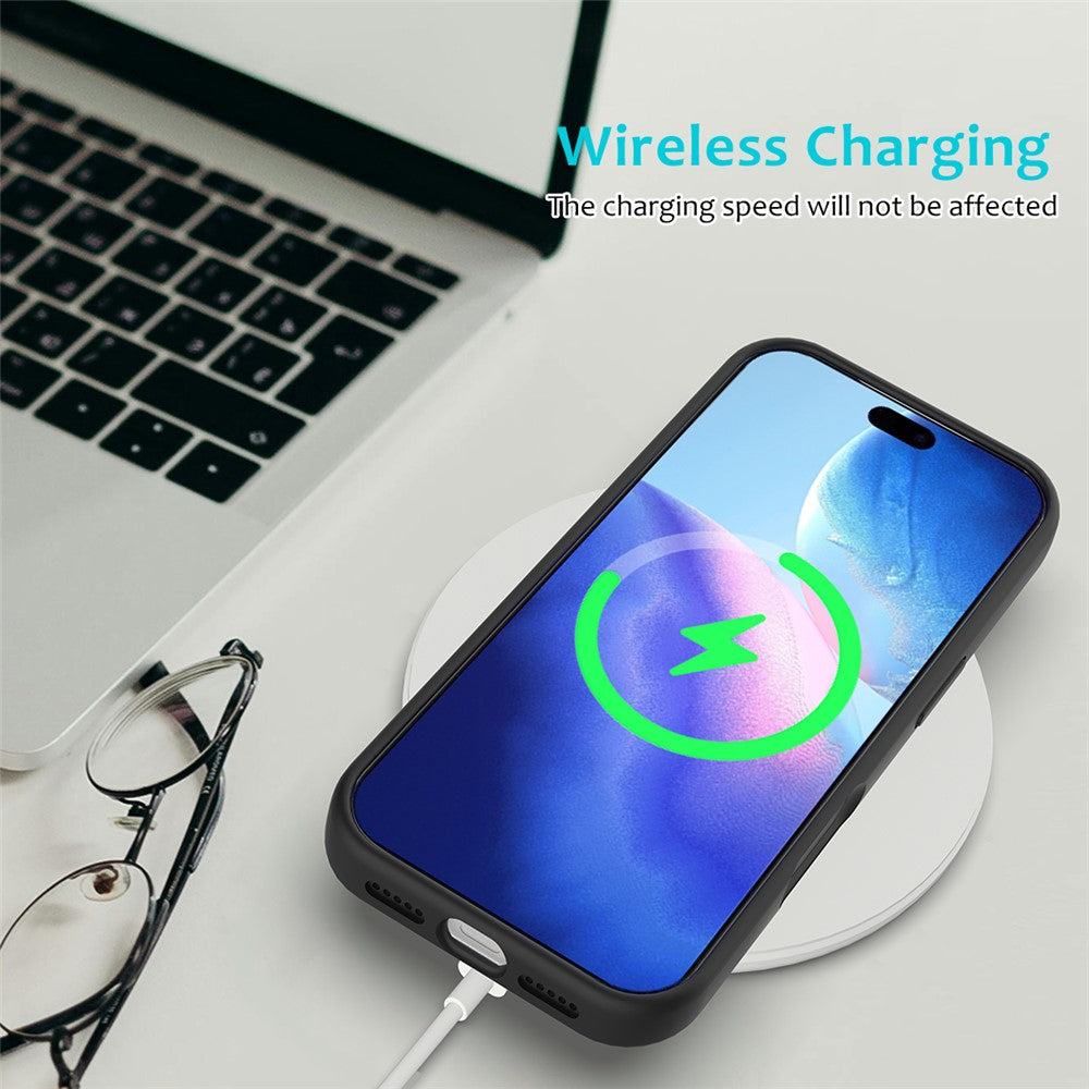 For iPhone 18 Pro / 17 Pro Case Drop Proof Liquid Silicone Soft Lining Back Phone Cover
