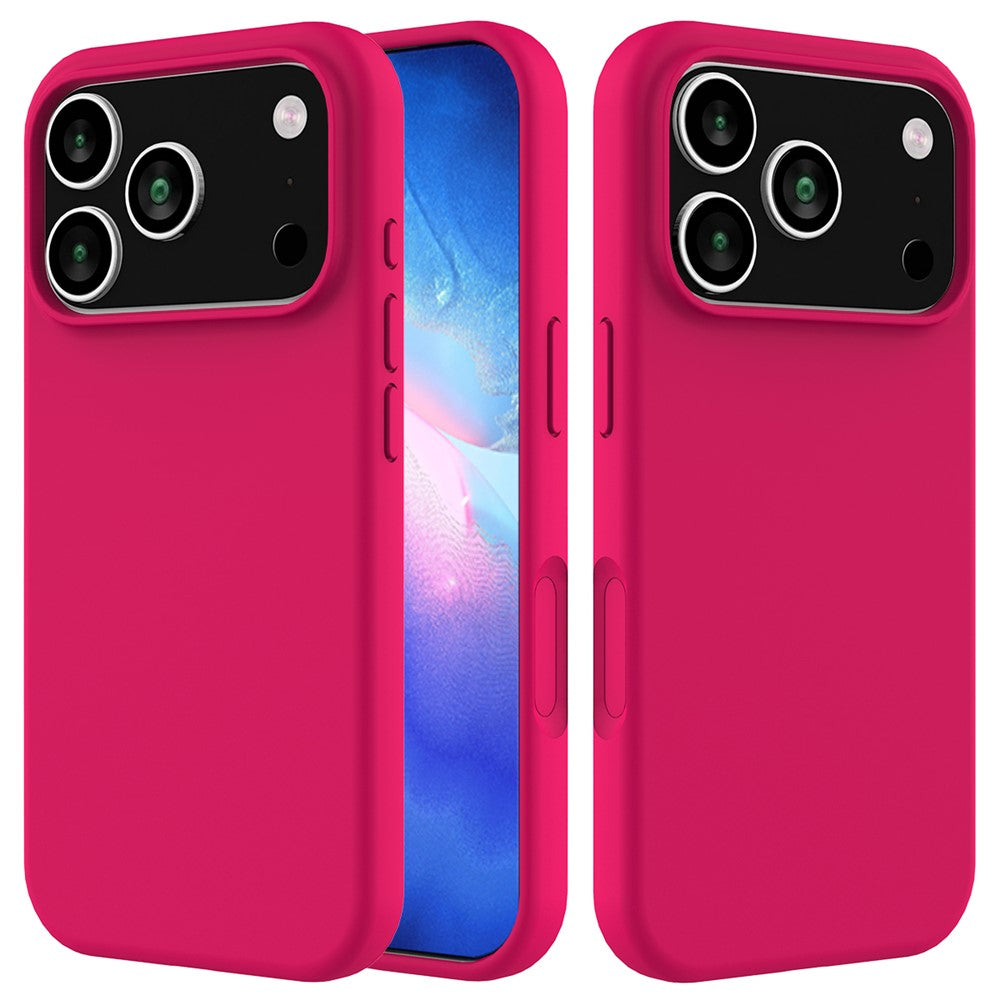For iPhone 18 Pro / 17 Pro Case Drop Proof Liquid Silicone Soft Lining Back Phone Cover