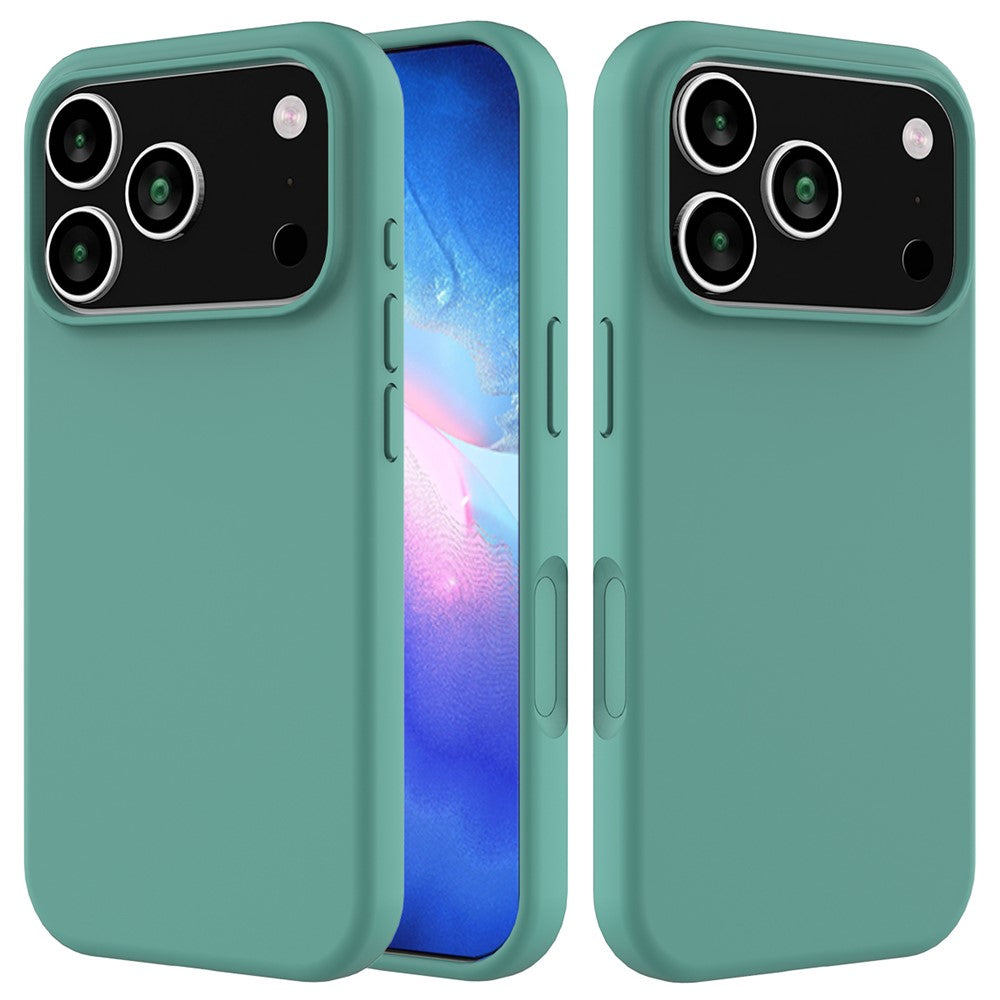 For iPhone 18 Pro / 17 Pro Case Drop Proof Liquid Silicone Soft Lining Back Phone Cover